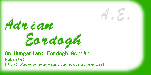adrian eordogh business card