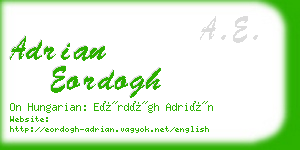 adrian eordogh business card